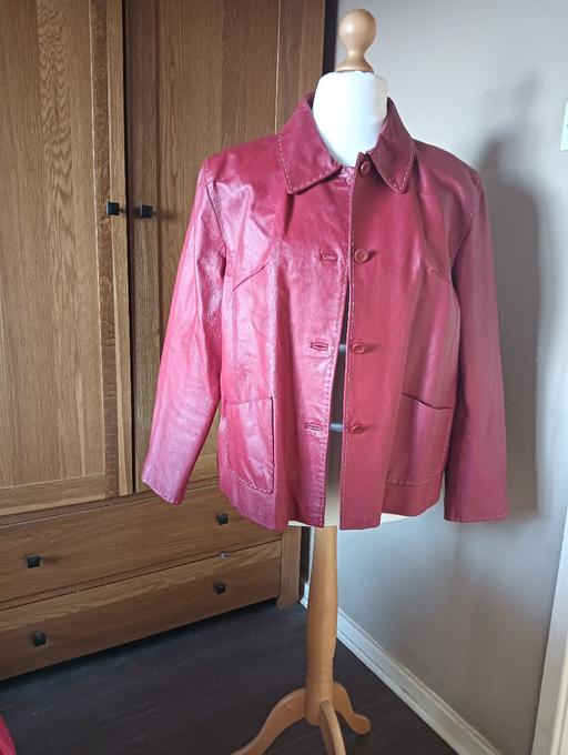 Buy & Sell West Midlands Birmingham - Photos for Ladies Red Leather jacket size 24