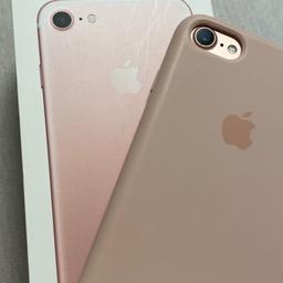 Verkaufe iPhone 7 mit 128GB Speicherplatz in der Farbe Rose Gold.
komplett zurück gesetzt
funktioniert einwandfrei
inkl. Hülle und Original Verpackung
hat ein paar Kratzer im Bildschirm siehe Foto
Privatverkauf keine Garantie oder Gewährleistung