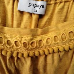 mustard in colour papaya top size 14 lovely on .