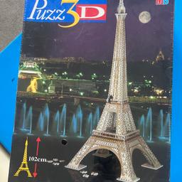 Brand new 3D puzzle of Eiffel Tower
102 cms tall
Can still be purchased

All money going to a good cause
Please look at all my other listings lots of puzzles

Collection Tamworth B77 2TU

THANK YOU