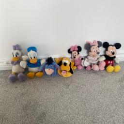 X7 mini Disney soft toys collection
Soft and washable 
20cm height 
Collection only 
Cash payment upon collection