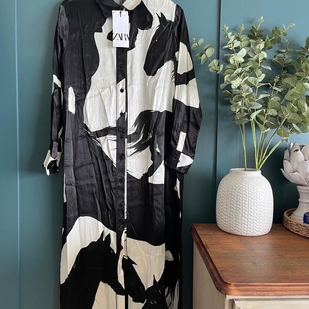 ZW COLLECTION PRINT SHIRT DRESS

59.99 GBP

ZARA WOMAN COLLECTION

Collared dress made of 100% spun viscose. Long cuffed sleeves.

Creased fabric detail. Button-up front.

Black / Ecru

8907/065

COMPOSITION
100% viscose

Check my feedback and purchase with confidence. Many thanks for looking 💕