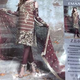 Ladies embroidered lawn suit size S/M
