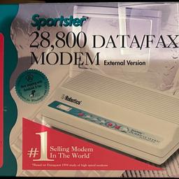 Us Robotics Sportster 28,800 Fax Modem

Collectors item in mint condition, boxed