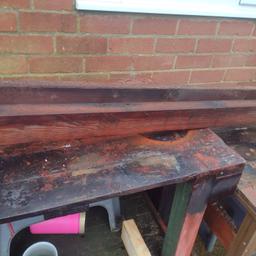Timber Lengths. Good Quality Second Hand De-Nailed Timber. Five lengths, each 8 feet long. measuring 3.75 x 1.25 inches in diameter. £10 the lot.