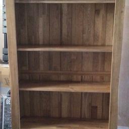 SOLID OAK
Was £550

Excellent Condition
Comes from a smoke and pet free home
COLLECTION ONLY

Width: 89cm
Height: 190cm
Depth: 30cm
Product Code: RUS21
Product Title: Original Rustic Solid Oak Tall Bookcase
Material: 100% Solid Oak
Finish: Rustic Solid Oak