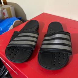 Size 8, Adidas flip-flops used condition
