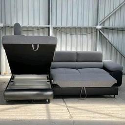 *ANTON SOFA BED* 
The Anton large corner unit incorporates both comfortability and practicality to offer you the ultimate sofa bed. 
This stylish, contemporary corner sofa bed also comes complete with storage space and adjustable headrests. 
This spacious corner sofa is perfect for large families or even couples and individuals 
that just like stretching out on the sofa!
Available in black/GRey

DIMENSIONS
Length: 205cm
Depth: 95cm
Height: 95cm
Practical, Stylish and Modern!

HIGHLIGHTS
✓ Sofabed Conversion
✓ Adjustable Headrests
✓ Under-seat Storage
✓ Foam-filled Cushions
✓ Soft Polyseter Upholstery
✓ Solid Wood Frame 


Contact me on my business whatsapp for more information 
(07404)(654449)