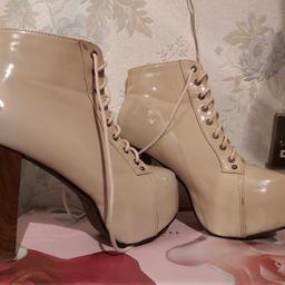 Nude ankle boots with a 5 inch heel in size 5. Smoke & pet free home