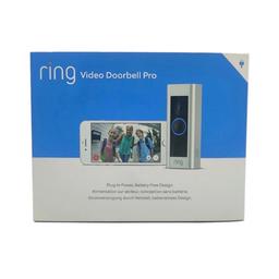 RING DOORBELL PRO WITH EXTRA FASCIA COVERS. WITH PLUG IN ADAPTER.

The ultimate Ring experience. With 1080 HD video, two-way audio and customisable motion sensors, the new Video Doorbell Pro is the most advanced king doorbell yet. See, hear and speak to anyone at your door trom your smartphone, tablet or PC. Get instant alerts when visitors press your doorbell or trigger the built-in motion sensors. Watch over your home in crystal-clear 1080 HD video, & use the two-way audio and set up customisable motion sensors.
Infrared night vision
Custom motion zones
Plug in adapter included
HD Video with two-way talk
Motion-activated notifications
Video on demand with live view
Includes 3 interchangeable faceplates
Compatible with iOS, Android, Mac and Windows 10 Devices