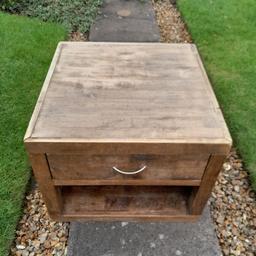 solid oak unit very heavy, needs sanding,nice project for someone