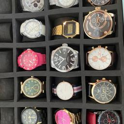 Uhren, Michael Kors, Fossil, ice Watch, Armani, Daniel Wellington und eine Uhrenbox von Fossil. Preis für einzelne Uhren auf Anfrage.