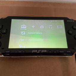 PSP 1003 - Used but in very good condition.

Comes with 7 games and the carry case shown in photographs.

Will need a new charging cable to plug into wall as only has USB and car charging cable.

Will accept reasonable offers. COLLECTION ONLY.