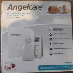 Angelcare Baby Monitor
With sensor pad
Retails £89

Priced for quick sale
Only sensible offers will be considered
