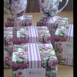 MAXWELL WILLIAMS CHINA..SUPERB BEAUTIFUL MUGS..BEAUTIFULLY BOXED..SO PRETTY AND DELICATE..