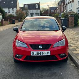 Here I have my lovely SEAT Ibiza 30 Years Edition RED (2014) 1.4 Sport Coupe 3dr Petrol Manual Euro 5 (85 ps)

-59,300 miles on the clock 
-Last service at 59k
- Half Leather Interior 
-Reverse Camera 
-Ulez 
-Cruise Control
-Electric Windows
-Bluetooth 
-FM Radio/Aux
-Xeon LED Headlights

NO damage on the body
NO leaks
NO mechanical issues. Engine, gearbox & everything is all good. 

Cheap insurance and good on fuel.

£4000