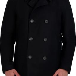 Nautica Men's Classic Double Breasted Peacoat, Size M RRP £238

This is good condition and not been worn much at all. 

Description
About this item
PEACOAT: This Nautica classic peacoat has all the details that will instantly elevate all of your work to weekend outfits. Fashioned with a dependable wool-blend, sharp lapel collar, and a stylish Double-breasted front, this coat will keep you warm and stylish this winter. Dry Clean only.
COMPOSITION: Made from a wool/poly blend this coat is extremely warm and durable.  This coat is fashioned with multiple pockets for optimal storage for things such as keys or wallets. Equipped with 6 buttons for fit flexibility this coat is great outdoor apparel.
CONVENIENT: This stylish peacoat is great for dressing up casual attire. Simply slide it on over your day outfit and match with your favorite fall or winter accessories such as a scarf or gloves. Perfect for walks and outdoor dining. Available in 3 colors.
DESIGNED TO LAST: Nautica attention and d