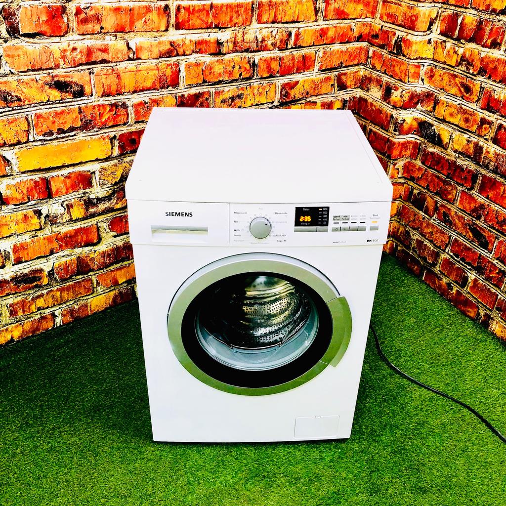 Willkommen bei Waschmaschine Nürnberg!

Entdecken Sie die Effizienz und Leistung unserer hochwertigen Waschmaschinen von Siemens iQ500. Vertrauen Sie auf Qualität und Zuverlässigkeit für die perfekte Pflege Ihrer Wäsche.

⭐ Produktinformationen:
- Modell: WM14Q370EX
- Geprüft und gereinigt, voll funktionsfähig.
- 1 Jahr Gewährleistung.

‼️Breite: 598 mm, Tiefe: 550 mm, Höhe: 848 mm 
ℹ️ Mehr Infos auf unserer Website: 
☎️Telefon: 01632563493

✈️ Lieferung gegen Aufpreis möglich.
⚒ Anschluss: 10 Euro.
♻️ Altgerätemitnahme: Kostenlos.

ℹ︎**Beschreibung:**
* Energieeffizienzklasse A+++
* 1-7 kg Edelstahltrommel
Hochwertige Edelstahltrommel für 1-7 kg Wäscheladung.
* 1400 Touren
* Luftschallemmission (Waschen): 51 dB
* Luftschallemission (Schleudern): 72 dB
* 58 l / 7 kg
* 174 kWh/Jahr
* 8140 Liter/Jahr