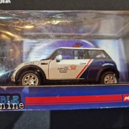 Corgi Nine Double Nine Limited Edition BMW Mini Cooper Royal Canadian Police
Comes with certificate of authenticity 
Model excellent condition 
Box not the best showing lot of damage
£7.00
plus postage if needed
