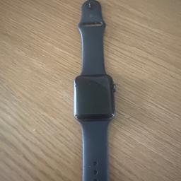 42mm . used but in great condition . Strap comes with item.