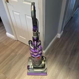 This Dyson has been a fantastic hoover and has been regularly serviced. It’s in full working order and includes all attachments. Prior to listing I’ve had a full professional Service, tested and a clean up completed, hence ready to go. Plastic does show signs of discolouration and due to its used condition there are scuffs and scratches visible,but mechanically there is still plenty of life left. Rollers and filters are all pristine as you would expect following it’s service. Can be seen working prior to collection. Collection only from the Leek area Staffordshire Moorlands ST13. Thanks for looking.