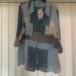 Brand new next striped shirt/blouse
With tags says size 20 but it’s more like a size 16