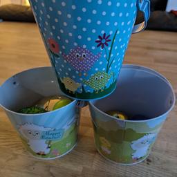 3 X metal Easter egg hunt buckets
and several plastic eggs for hiding treats inside.
No time wasters please
Collection only