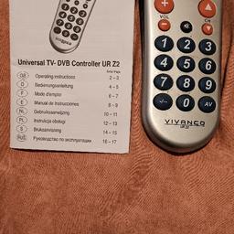 universal TV remote control,ideal as a replacement for lost remote or as a second unit