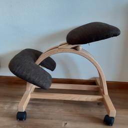 ergonomischer Stuhl, Sitzen einmal anders, passt bis zu einer Körpergröße von 1,70m, Selbstabholung