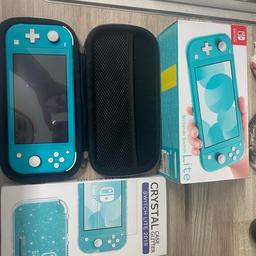 Switch lite,  only used a handful of times,  immaculate condition, screen protectors are on plus one spare,  comes in original box with charger.  Also included is the carry case. £140 Ono

Collection only