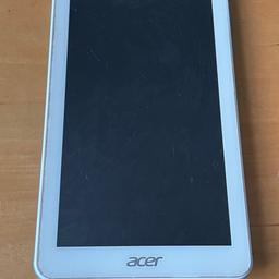Selling an Acer Tablet for parts. It has 16gb of storage. This can be repaired or can be used for parts. Collection only please.