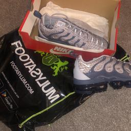 Brand New Nike Airvapormax plus grey/blue trainers in UK size 8