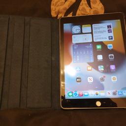 APPLE IPAD AIR 2 64GB WIFI MODEL TABLET IN GOOD CONDITION. LATEST IOS 15.8 WITH CHARGE LEAD + USB PLUG + COMPATIBLE WITH ALL APPS / GAMES. GOOD BATTERY LIFE + ONLY ISSUE IS TOUCH ID DON'T WORK AS HOME BUTTON CHANGED, THIN CRACK ON FRONT GLASS OR THE PROTECTOR (NOT VISIBLE WHEN IPAD IS ON) + VOLUME DOWN BUTTON DON'T WORK BUT CAN BE ADJUSTED ON SCREEN + NON AFFECTS IT. COMES WITH NEW BLUE CASE + TEMPERED SCREEN PROTECTOR AS SHOWN. COLLECTION IS CHESTERFIELD OR LOCAL DELIVERY FOR FUEL COST.