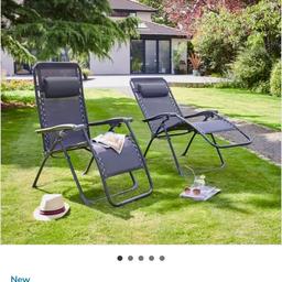 2 garden recliner loungers 
Only used a handful of times