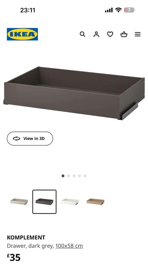 Buy & Sell Ealing Greenford - UB5 - Photos for Ikea Wardrobe Drawers 75cm & 100cm New boxes