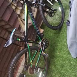 Carrera bike good condition selling for my son. The chain needs oiling and the back brakes need new shoes I've took out this morning and all gears good 27.5 wheels /tyres