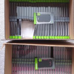 Joblot of mobile phone cases/covers all brand new, in their original box individually packaged
Qty 50 Blackberry Tough for Blackberry Torch 9850,9860 Pink and Black
Qty 44 Blackberry Curve 9380 Black
Price for the whole lot, to clear