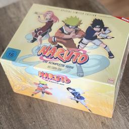 Naruto, die volle Packung!

Diese Megasammlung besteht aus allen 8 DVD-Boxen (Staffel 1-9) mit insgesamt 34 Discs in einer limitierten Sammler-Edition (SPECIAL LIMITED EDITION).

Über 3 Tage Laufzeit ca. 4976 Minuten.

Zusätzlich sind ein doppelseitiges Poster sowie acht schmucke Fan-Postkarten enthalten. Die Box ist NEU und VERSCHWEISST.