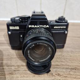 Praktica BMS Electronic camera 1:18 f=50 mm lens. Good condition. Can deliver.