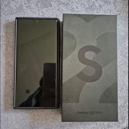 Verkaufe mein Samsung Galaxy sS22 Ultra in der Farbe Schwarz. Das Handy befindet sich in einem Top Zustand, da es immer mit Panzerglas und einer Hülle geschützt wurde.

128 GB Speicher und 8GB Arbeitsspeicher.
Macht mir auch gerne ein Angebot.:)

Versand ist möglich.