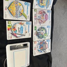 As pictured. Wii u draw and games.

Some are brand new sealed