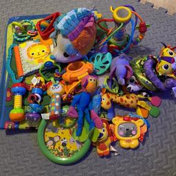 Mixture of newborn-6 months+ toys
Musical play may, rattles, teethers and more!
Collection only