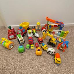 Large Bundle includes a variety range of cars, digger, stackable learning wooden blocks, instrument and much more!

All in working condition. From a pet free home & Smoke free home.

Selling a lot more kids toys on page :)

No time wasters please.
Collection from Walsall