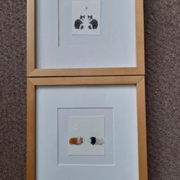 Lovely pictures of guinea pigs and cats.
The animals are 3d with bit of fur.
Framed in IKEA Ribba frames.
fy3 layton or can post for extra.