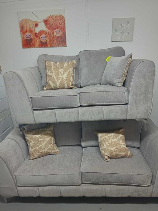 Buy & Sell Greater Manchester Wigan - Photos for New Grey Fabric 3+2 Sofa Set