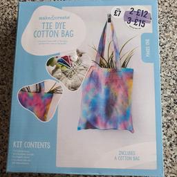 BRAND NEW UNOPENED

Make your own Tie Dye Bag

Everything you need is in the kit.

Great gift idea.

Darlaston Area. WS10

Clean and Smoke Free Home