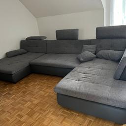 U-Form Couch ausziehbar zu verkaufen!

Länge: 351 cm
Breite: 183 cm

Preis VHB
SELBSTABHOLUNG in Frastanz