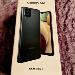 Samsung Galaxy A12 64GB 
unlocked 
excellent condition 
come complete with box and charging cable 
collection only 
£80.00 or very near offer 
No Time Wasters