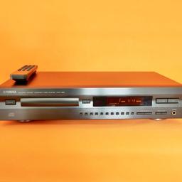 Yamaha Natural Sound Compact Disc Verkaufe aus Sammlungsauflösung einen sehr gut erhaltenen und voll funktionsfähigen Yamaha Natural Sound Compact Disc Player CDX-496 inklusive originaler Yamaha-Fernbedienung. Das Gerät wurde gründlich auf Funktion überprüft und funktioniert problemlos. Sollte es dennoch einen Grund zur Beanstandung geben, biete ich eine Rücknahmegarantie und volle Kostenrefundierung. Ein versicherter Versand ist problemlos möglich.Player CDX-496, sehr guter Zustand, voll funktionsfähig! (03/24, 99 Euro)