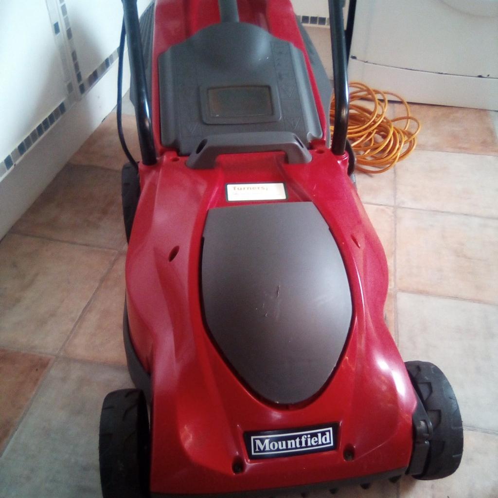 Mountfield electric lawnmower. 92DB. hardly used. in good working order.